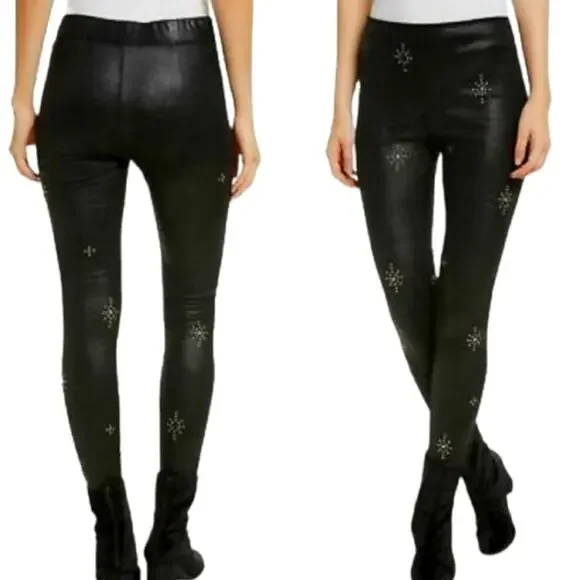 Free People Faux Suede Star Studded Leggings - Picture 7 of 7